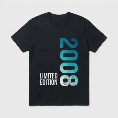 2008 Geburtstag Mann 18 T-Shirt – Klassisches T-Shirt in Schwarz