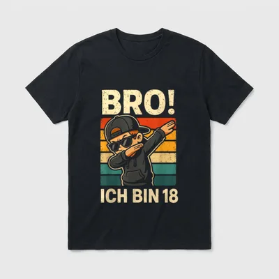 Volljährig werden Mann T-Shirt – Klassisches T-Shirt in Schwarz