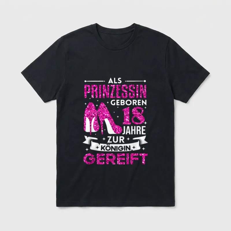 18. Geburtstag Mädchen Party T-Shirt – Klassisches T-Shirt in Schwarz
