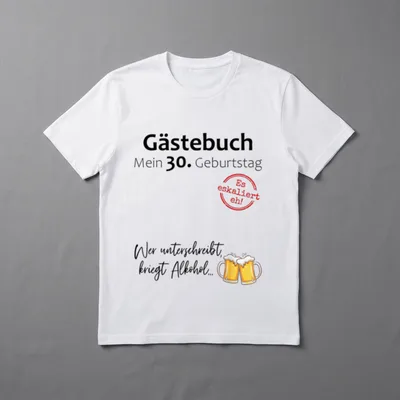 30. Geburtstag Mann Frau T-Shirt – Klassisches T-Shirt in Schwarz