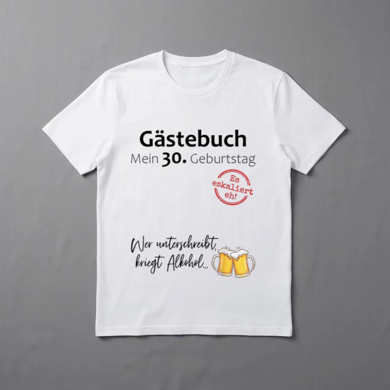 30. Geburtstag Mann Frau T-Shirt – Klassisches T-Shirt in Schwarz