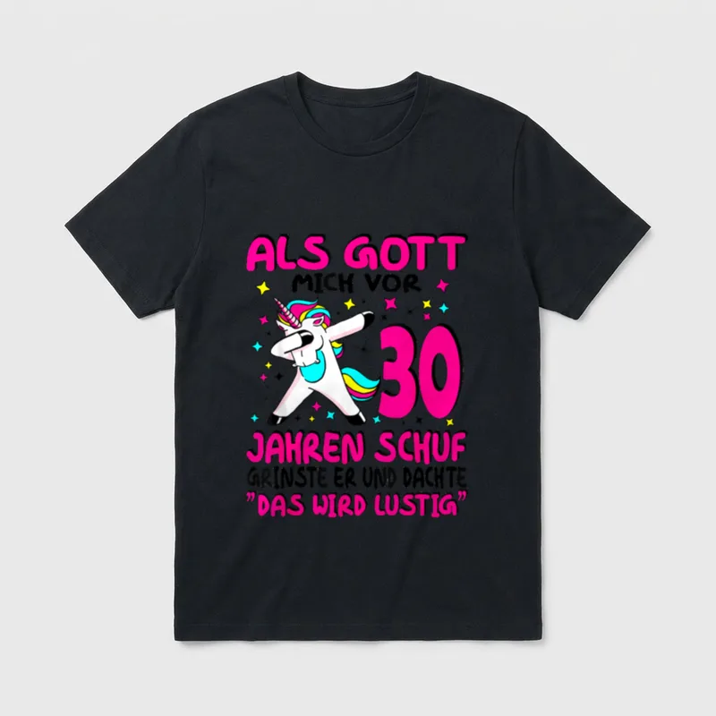 30 Geburtstag Frauen 30 Jahre T-Shirt – Klassisches T-Shirt in Schwarz