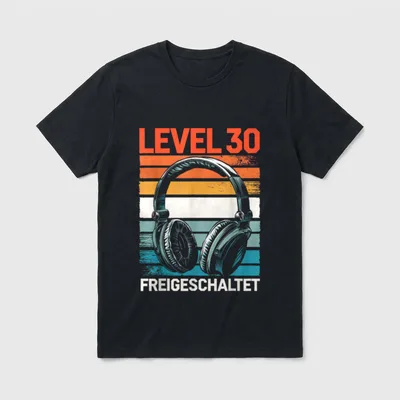 Level Freigeschaltet T-Shirt – Klassisches T-Shirt in Schwarz