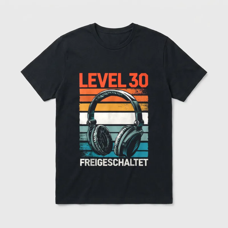 Level Freigeschaltet T-Shirt – Klassisches T-Shirt in Schwarz