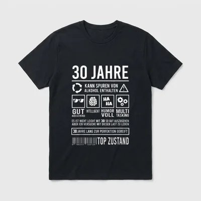 30. Geburtstag Männer Frauen Lustig T-Shirt – Klassisches T-Shirt in Schwarz