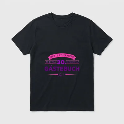 Bitte Eintragen Mein Geburtstag T-Shirt – Klassisches T-Shirt in Schwarz