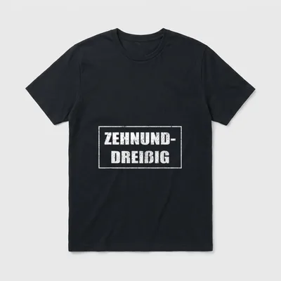 Zehnunddreißig Lustiges Zum 40. T-Shirt – Klassisches T-Shirt in Schwarz