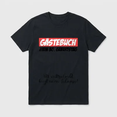Wer unterschreibt kriegt Schnaps T-Shirt – Klassisches T-Shirt in Schwarz