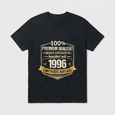 Qualität Einfach Einzigartig bewährt seit T-Shirt – Klassisches T-Shirt in Schwarz