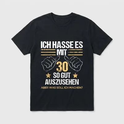 30 jährigen Mann & T-Shirt – Klassisches T-Shirt in Schwarz