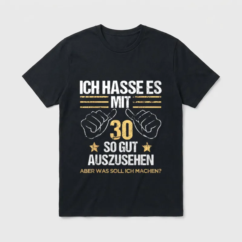 30 jährigen Mann & T-Shirt – Klassisches T-Shirt in Schwarz
