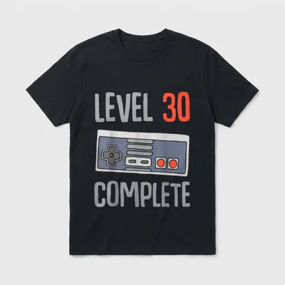 30. Geburtstag Mann Frau T-Shirt 0071 – Klassisches T-Shirt in Schwarz