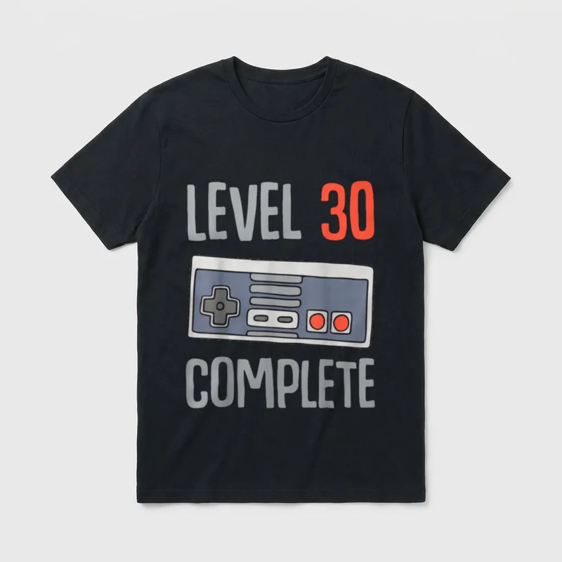 30. Geburtstag Mann Frau T-Shirt 0071 – Klassisches T-Shirt in Schwarz