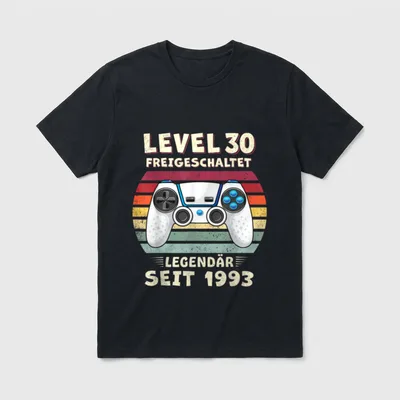 1993 Geburtstag Mann 30 Jahre T-Shirt – Klassisches T-Shirt in Schwarz