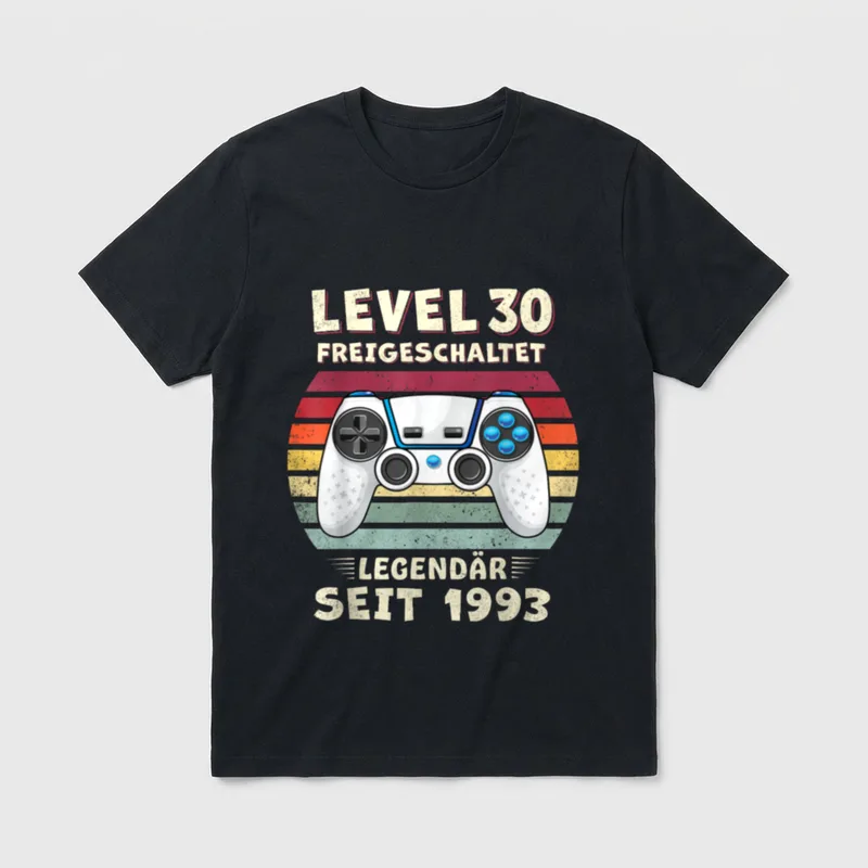 1993 Geburtstag Mann 30 Jahre T-Shirt – Klassisches T-Shirt in Schwarz