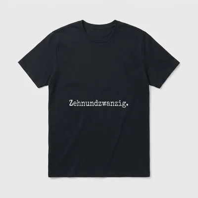 Zehnundzwanzig Dreißig Spruch T-Shirt – Klassisches T-Shirt in Schwarz