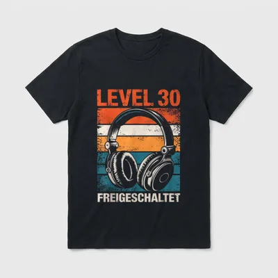 30. Geburtstag Mann Frau T-Shirt 0128 – Klassisches T-Shirt in Schwarz