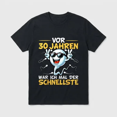 30. Geburtstag Mann Frau T-Shirt 0130 – Klassisches T-Shirt in Schwarz