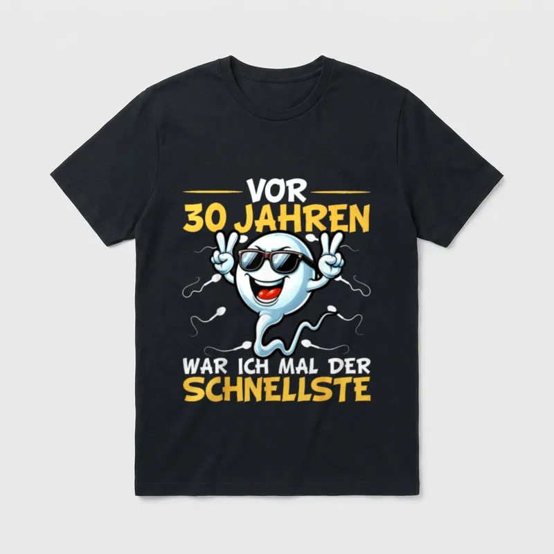 30. Geburtstag Mann Frau T-Shirt 0130 – Klassisches T-Shirt in Schwarz