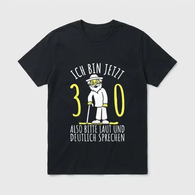 Ich bin jetzt also T-Shirt – Klassisches T-Shirt in Schwarz