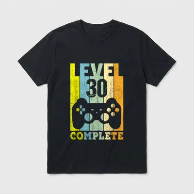 30. Geburtstag Mann Frau T-Shirt 0140 – Klassisches T-Shirt in Schwarz