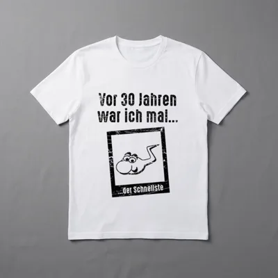 30. Geburtstag Mann Frau T-Shirt 0147 – Klassisches T-Shirt in Schwarz