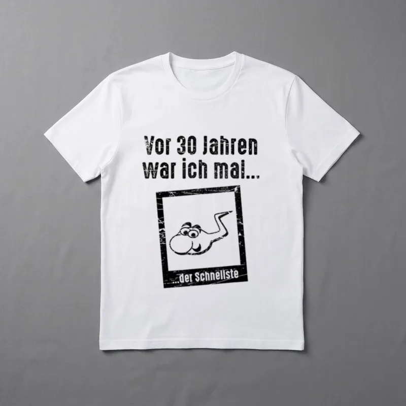 30. Geburtstag Mann Frau T-Shirt 0147 – Klassisches T-Shirt in Schwarz