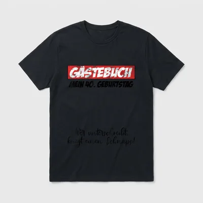 T-Shirt 40 Geburtstag Frau – Klassisches T-Shirt in Schwarz