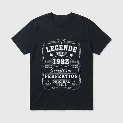 1982 Geburtstag Mann 40 T-Shirt – Klassisches T-Shirt in Schwarz