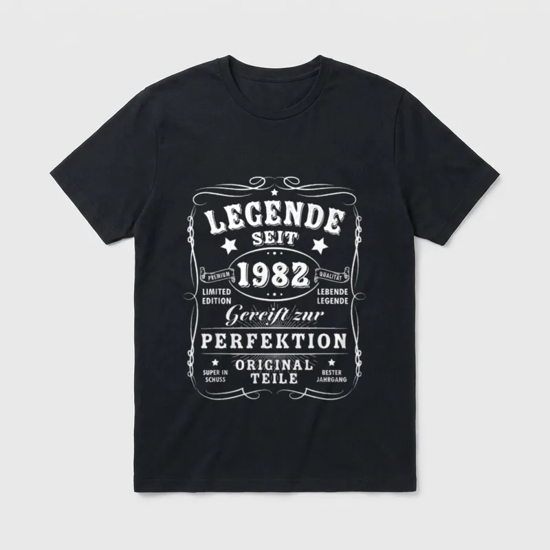 1982 Geburtstag Mann 40 T-Shirt – Klassisches T-Shirt in Schwarz