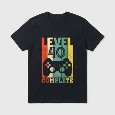 Level Complete T-Shirt – Klassisches T-Shirt in Schwarz