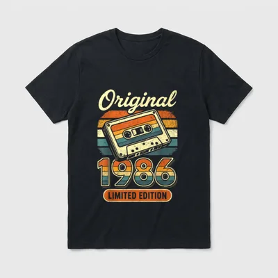 Limited Edition Geburtstag T-Shirt – Klassisches T-Shirt in Schwarz