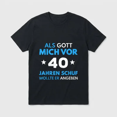 Jubiläum Witz T-Shirt – Klassisches T-Shirt in Schwarz