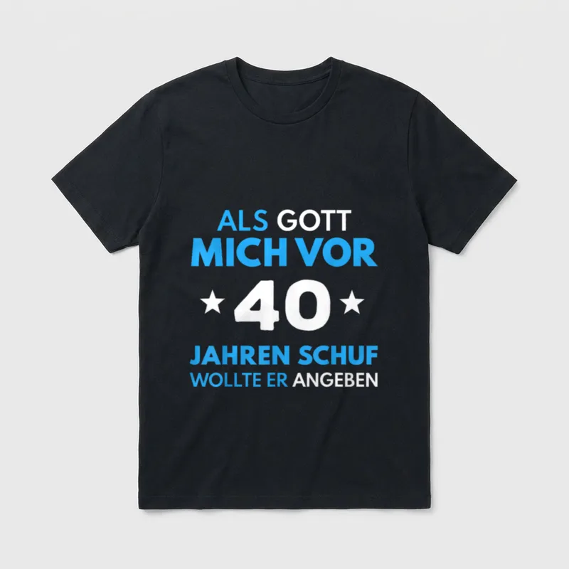 Jubiläum Witz T-Shirt – Klassisches T-Shirt in Schwarz