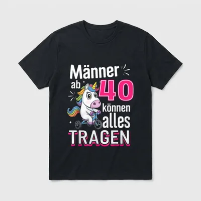 40. Geburtstag Mann Männer Ab T-Shirt – Klassisches T-Shirt in Schwarz