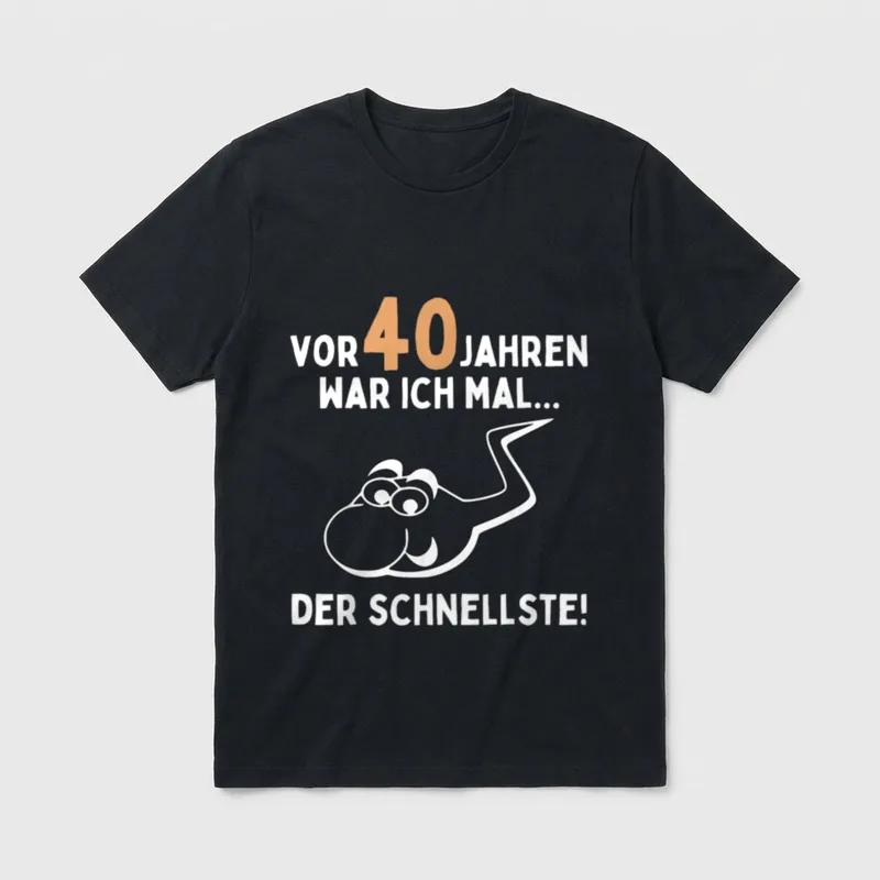 Alter wird zum Vorteil T-Shirt – Klassisches T-Shirt in Schwarz