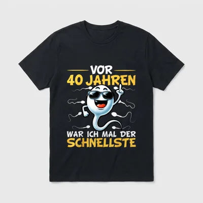 Vor Jahren War 40. Geburtstag T-Shirt – Klassisches T-Shirt in Schwarz