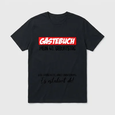 Geburtstag Eskalieren Humor T-Shirt – Klassisches T-Shirt in Schwarz