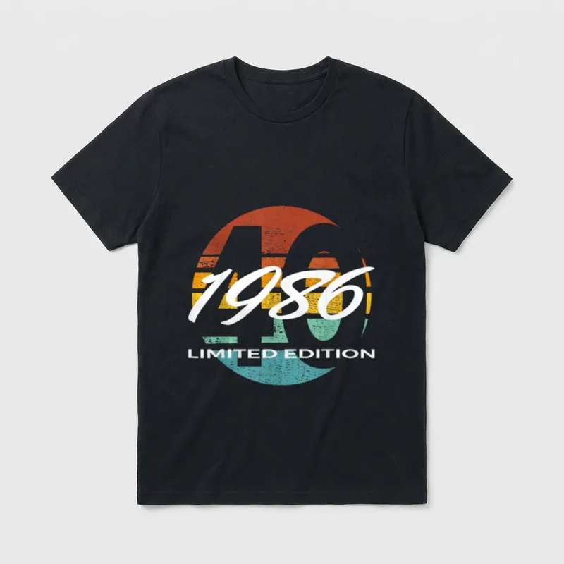 40. Geburtstag Mann Frau T-Shirt 0071 – Klassisches T-Shirt in Schwarz