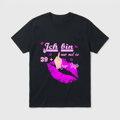 40. Geburtstag Ich bin T-Shirt – Klassisches T-Shirt in Schwarz