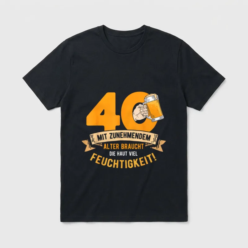 40. Geburtstag Männer Lustige Geschenke T-Shirt – Klassisches T-Shirt in Schwarz