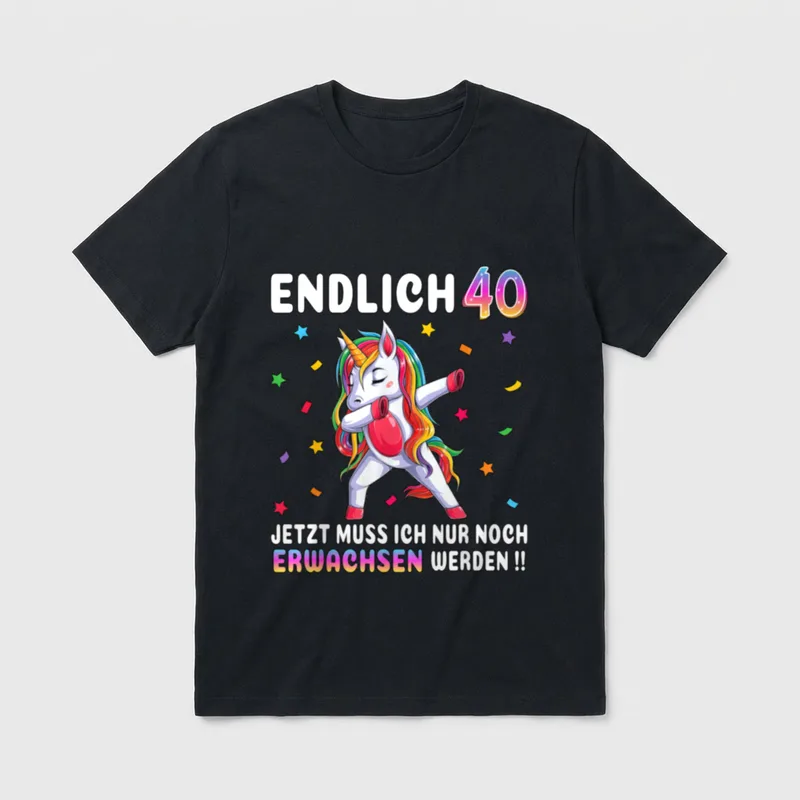 40 Geburtstag Frau Party T-Shirt – Klassisches T-Shirt in Schwarz