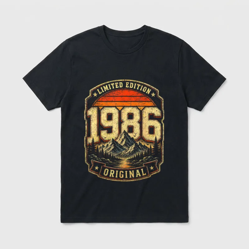 40. Geburtstag Mann Frau T-Shirt 0096 – Klassisches T-Shirt in Schwarz