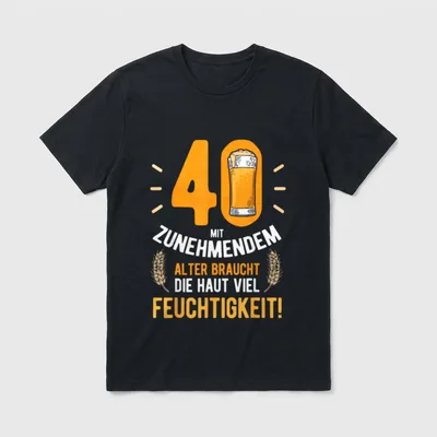 mit zunehmendem Alter braucht T-Shirt – Klassisches T-Shirt in Schwarz