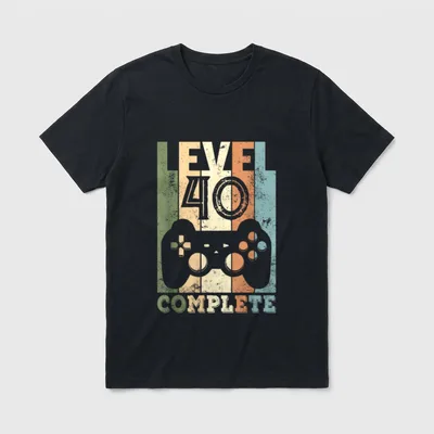 40. Geburtstag Mann Frau T-Shirt 0106 – Klassisches T-Shirt in Schwarz