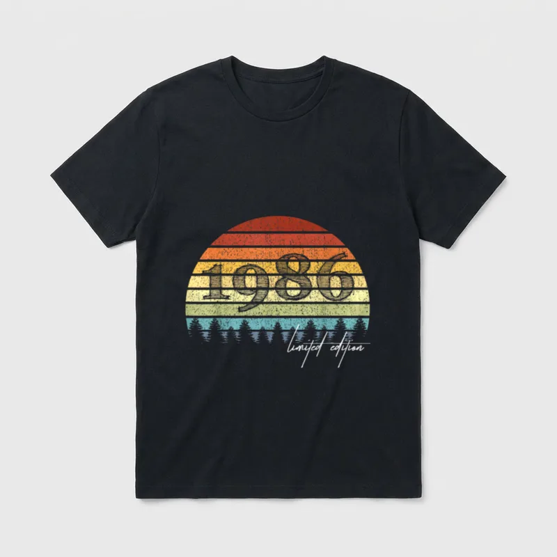 40. Geburtstag Mann Frau T-Shirt 0111 – Klassisches T-Shirt in Schwarz