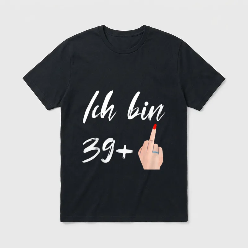 40. Geburtstag Mann Frau T-Shirt 0116 – Klassisches T-Shirt in Schwarz