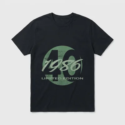 40. Geburtstag Mann Frau T-Shirt 0119 – Klassisches T-Shirt in Schwarz