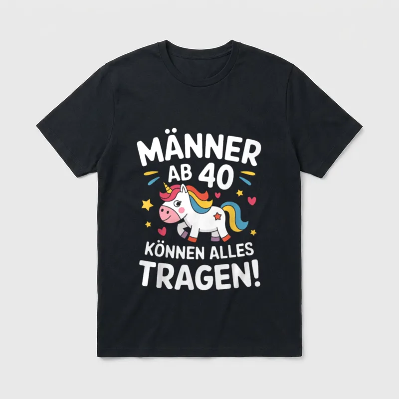 Männer Ab Können Alles 40. Geburtstag T-Shirt – Klassisches T-Shirt in Schwarz