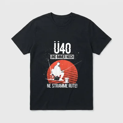 Ü40 Angeln 40 Geburtstag T-Shirt – Klassisches T-Shirt in Schwarz